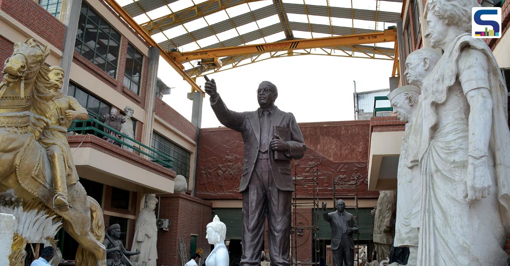 Ram Sutar’s studio in Noida